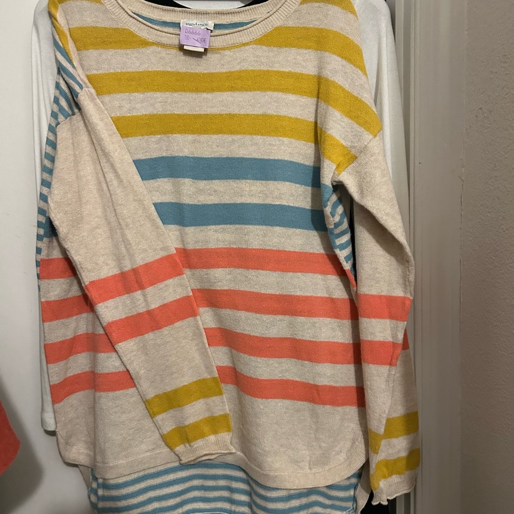 Sundance striped knit sweater. M.